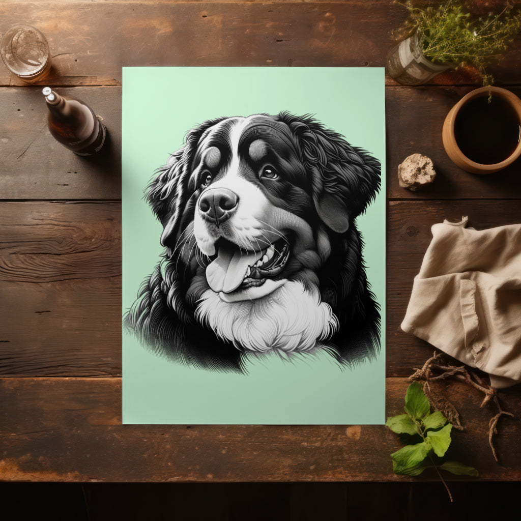 Fantasy Art Design  Bernese Mountain Dog