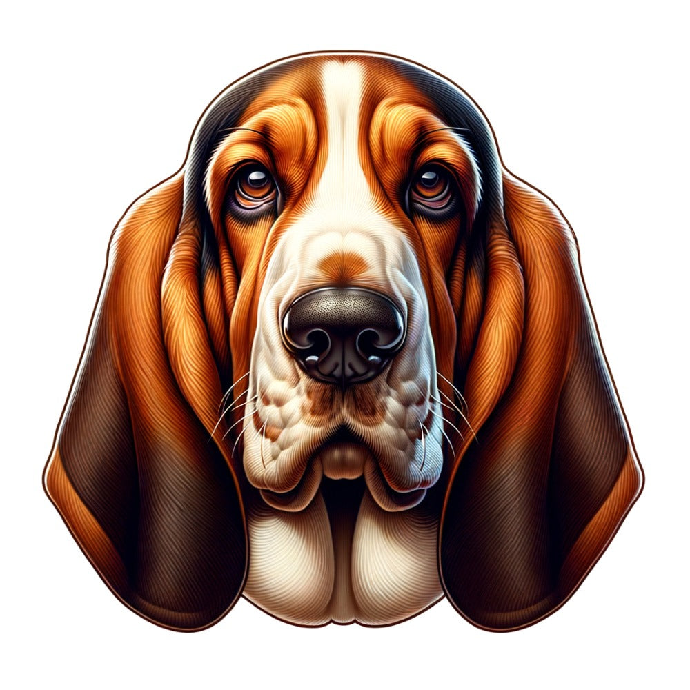 Basset hound closeup jpeg file