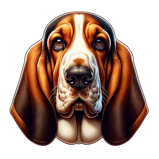 Basset hound closeup jpeg file