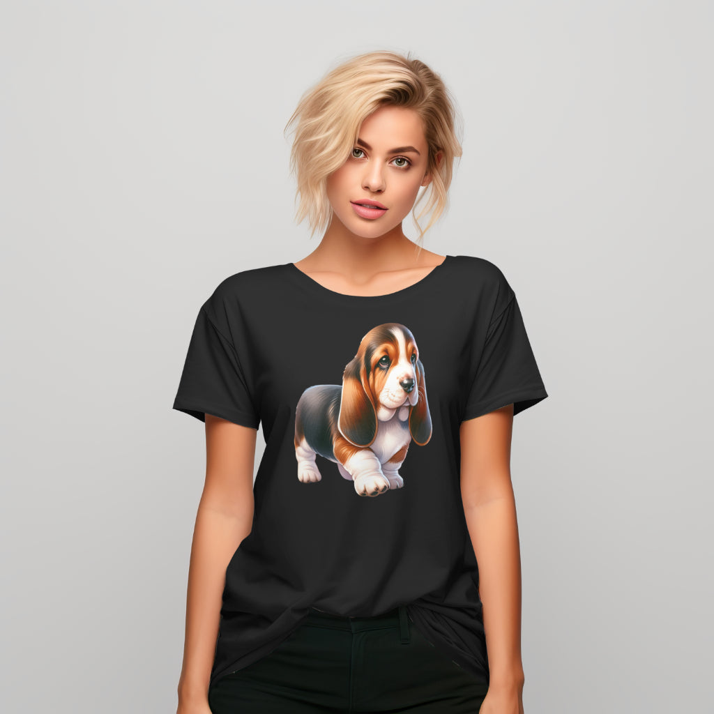 Basset hound mockup shirt