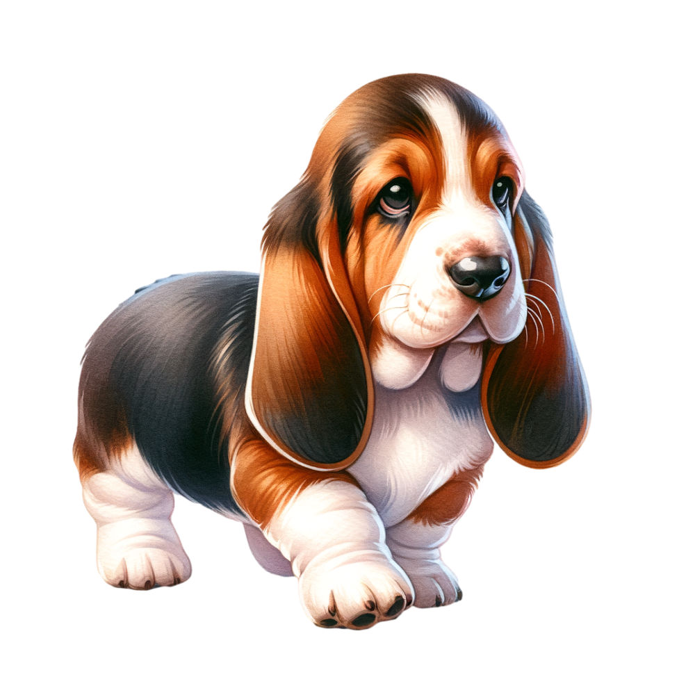 Basset hound puppy png transparent file