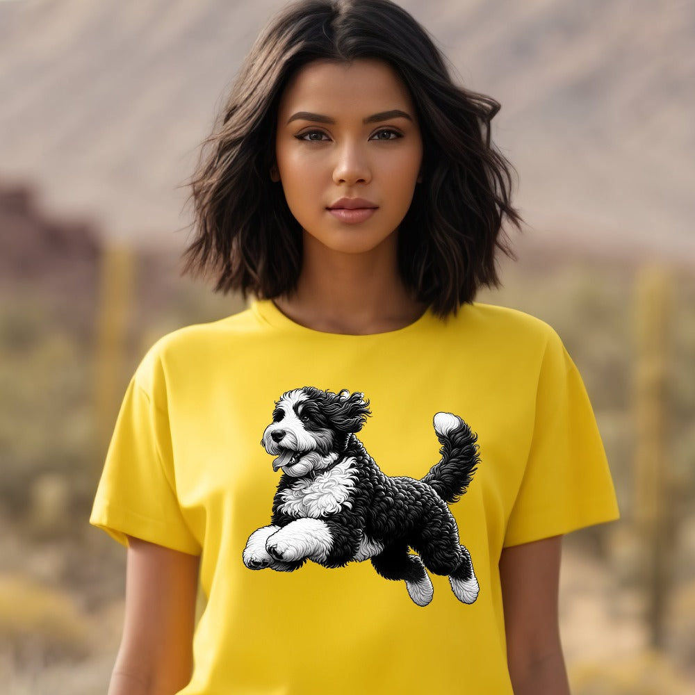 Bernedoodle tshirt mockup