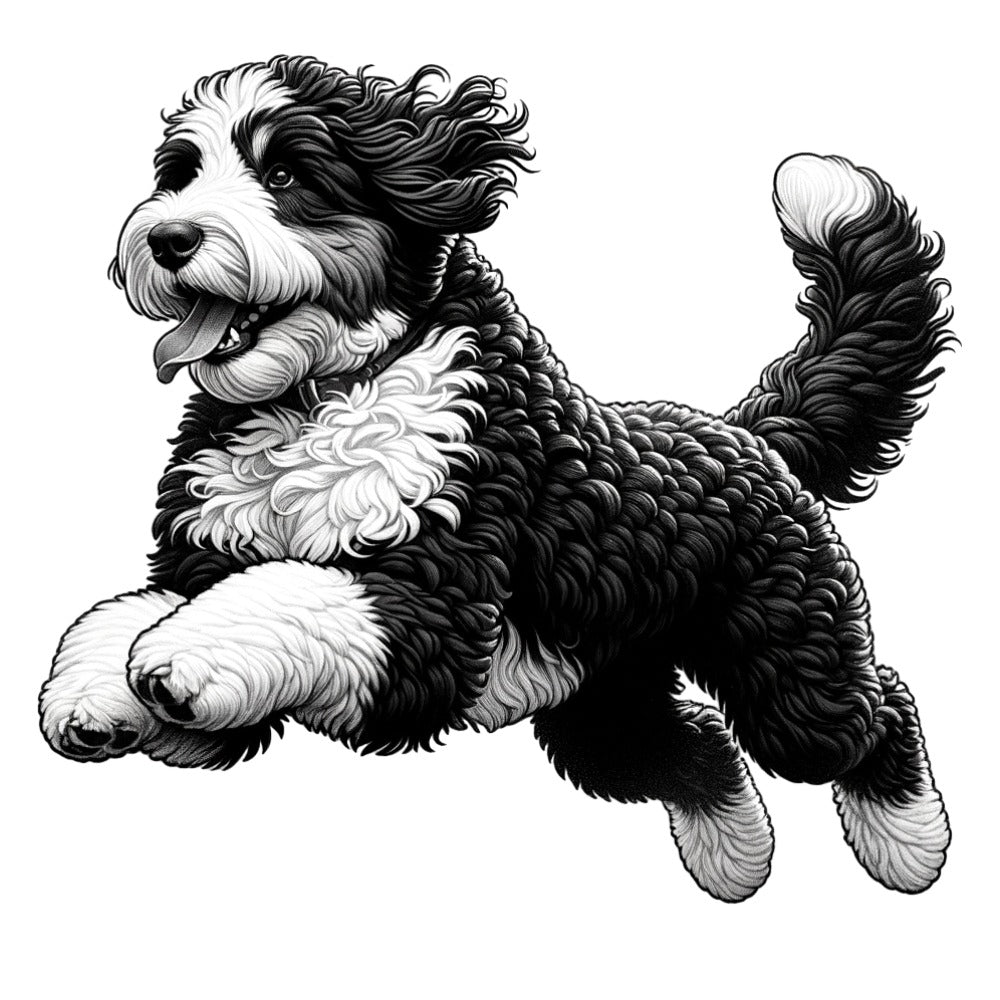 Bernedoodle run jpeg file