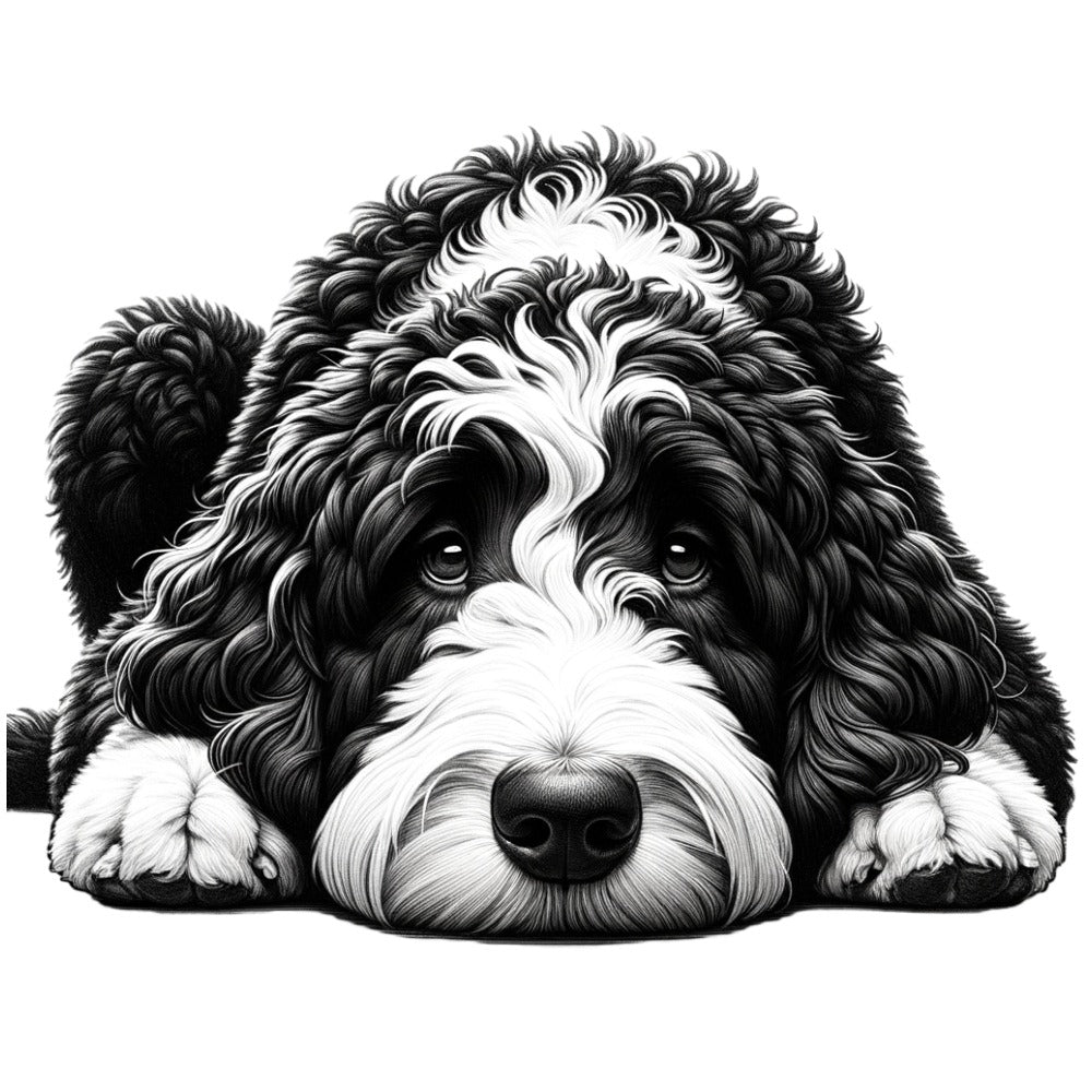 Bernedoodle sad face jpeg file