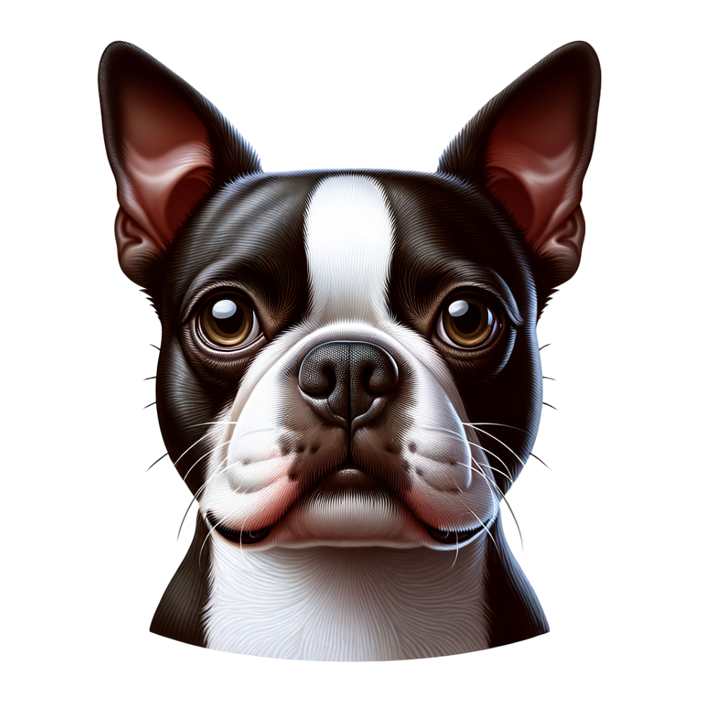 Boston terrier head png transparent background