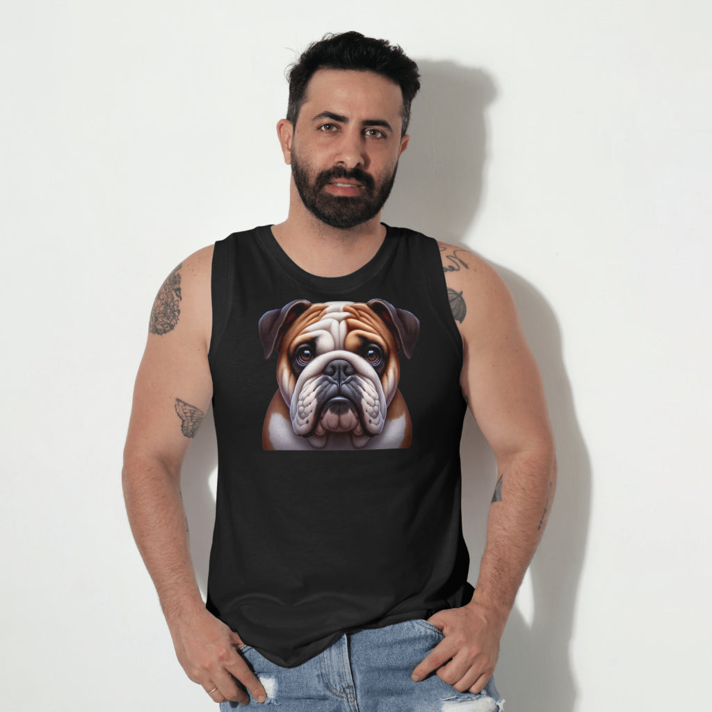 Bulldog man tshirt mockup