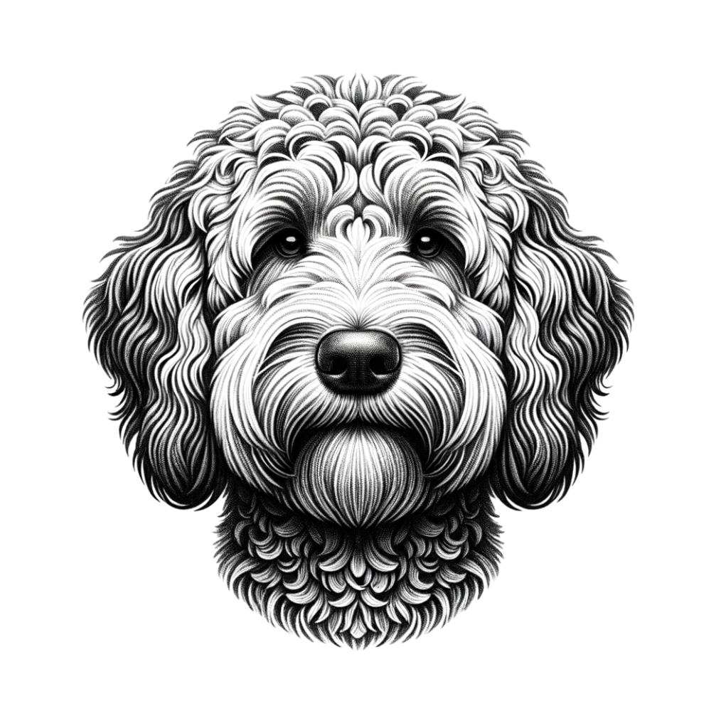 Golden doodle png file transparent background