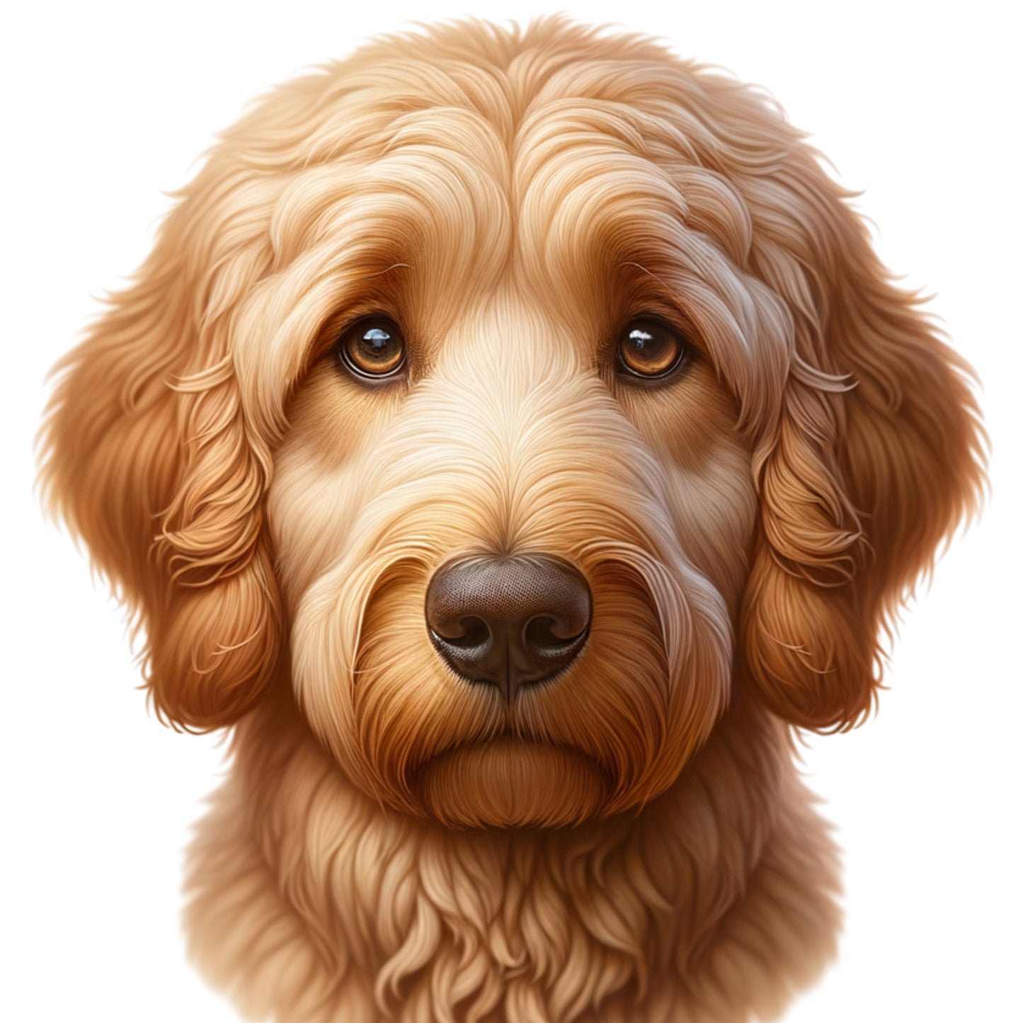 Fantasy Art Design Golden Doodle dog