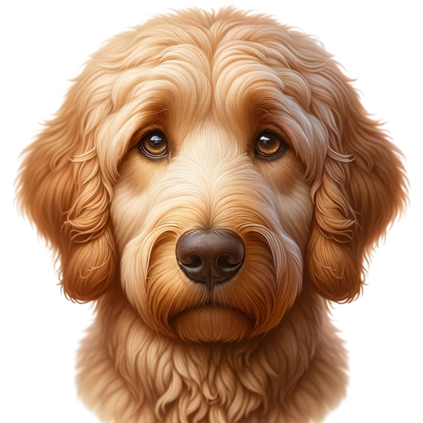 Fantasy Art Design Golden Doodle dog