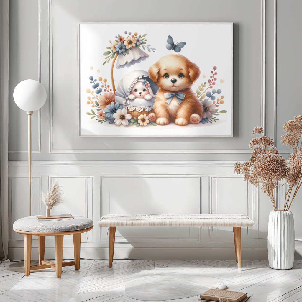 Fantasy art design Nursery  boy print