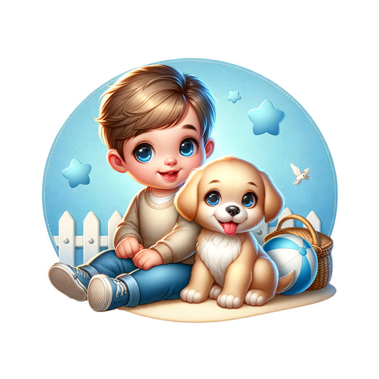 Fantasy art design Nursery  boy print