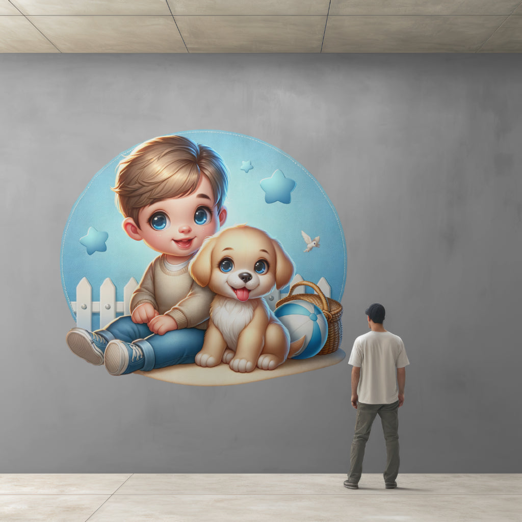 Fantasy art design Nursery  boy print