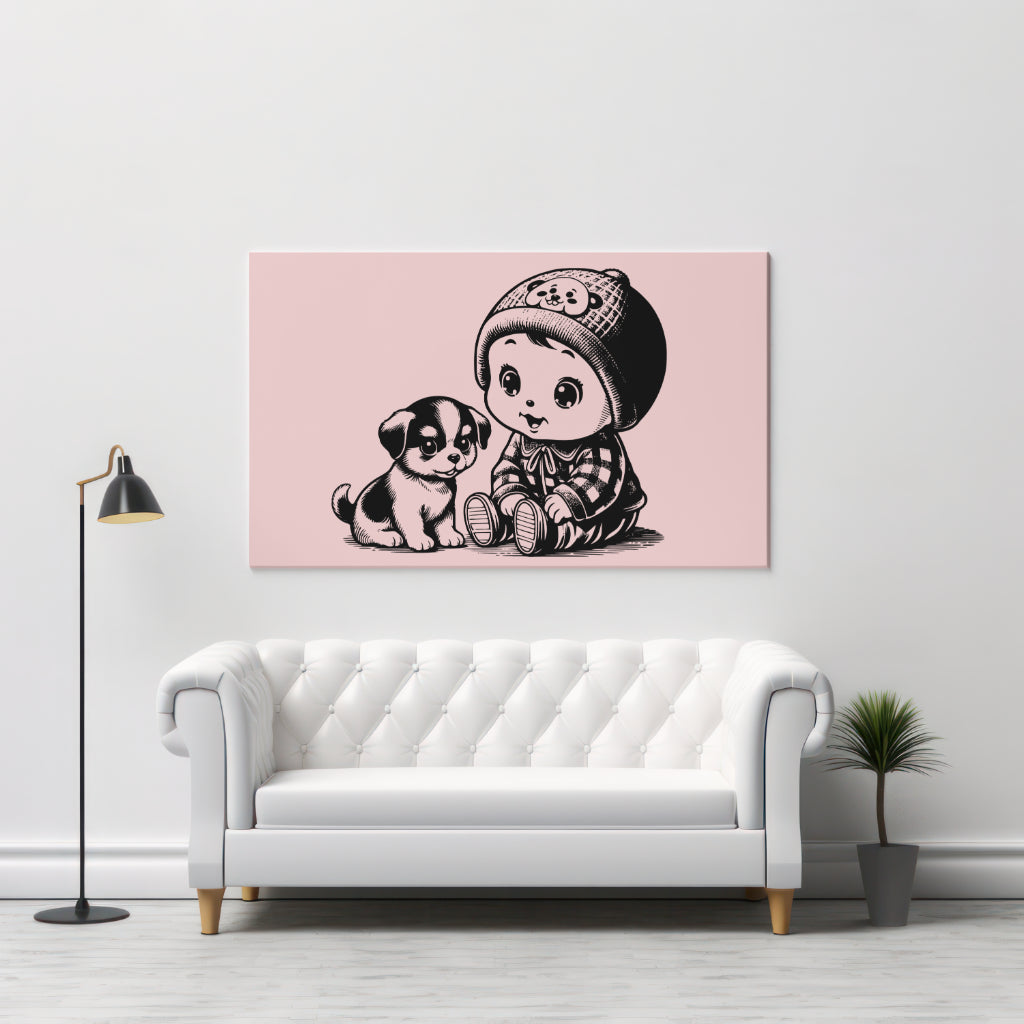 Fantasy art design Nursery  boy print