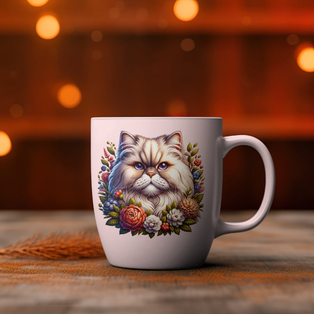 Persian cat mockup cup