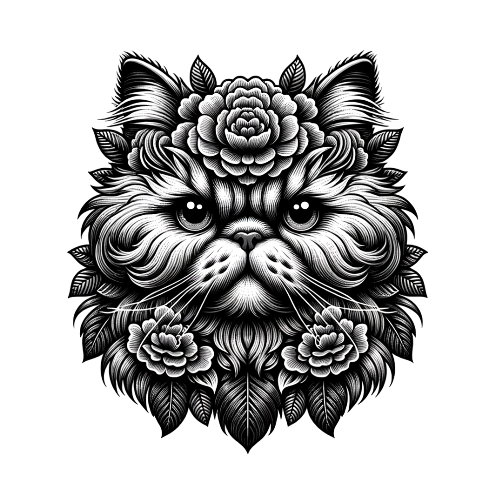 Persian cat head png transparent file