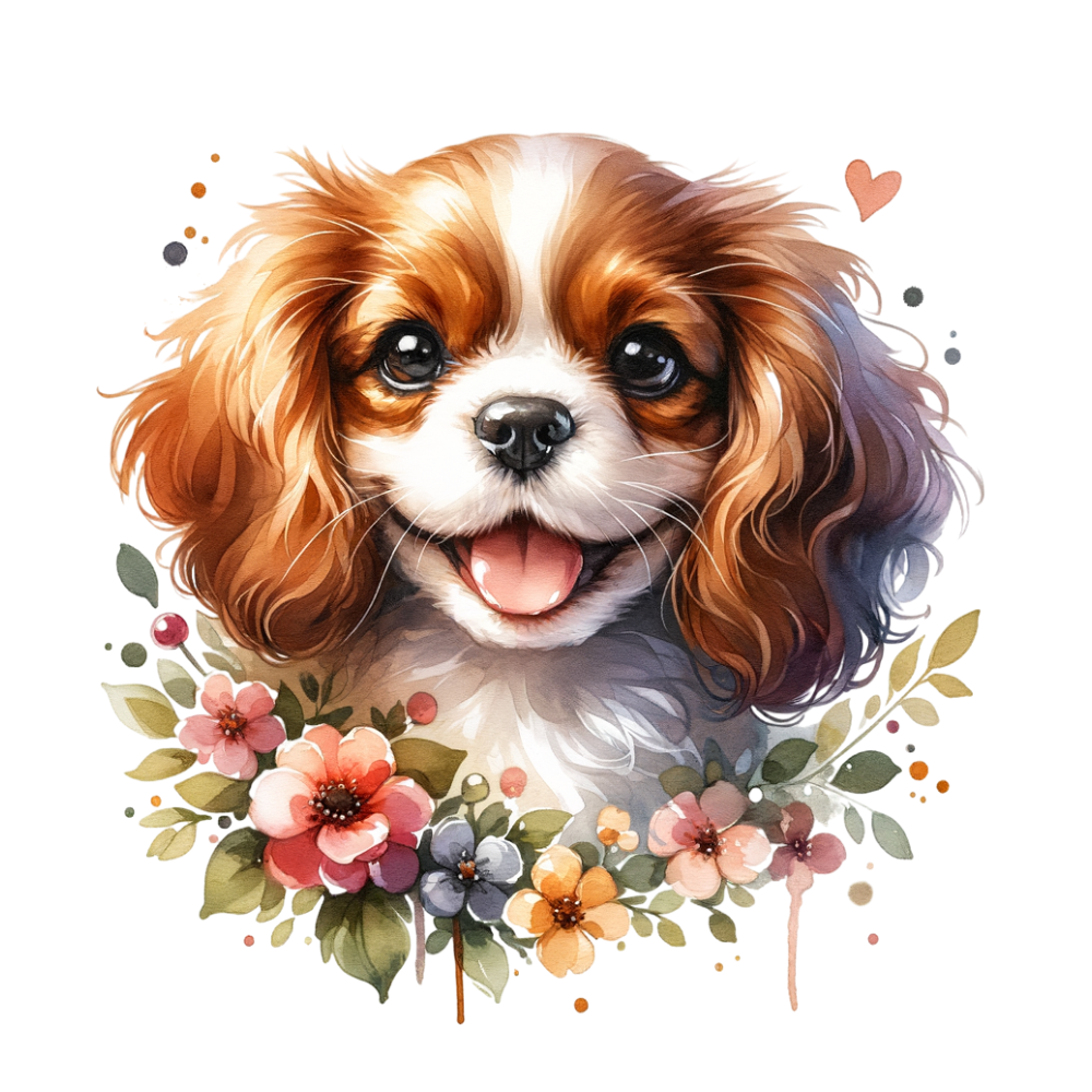 Spaniel nursery png transparent background