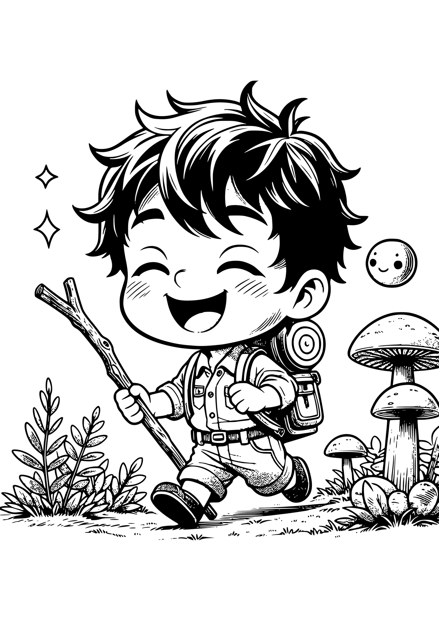 Fantasy art design Nursery  boy print