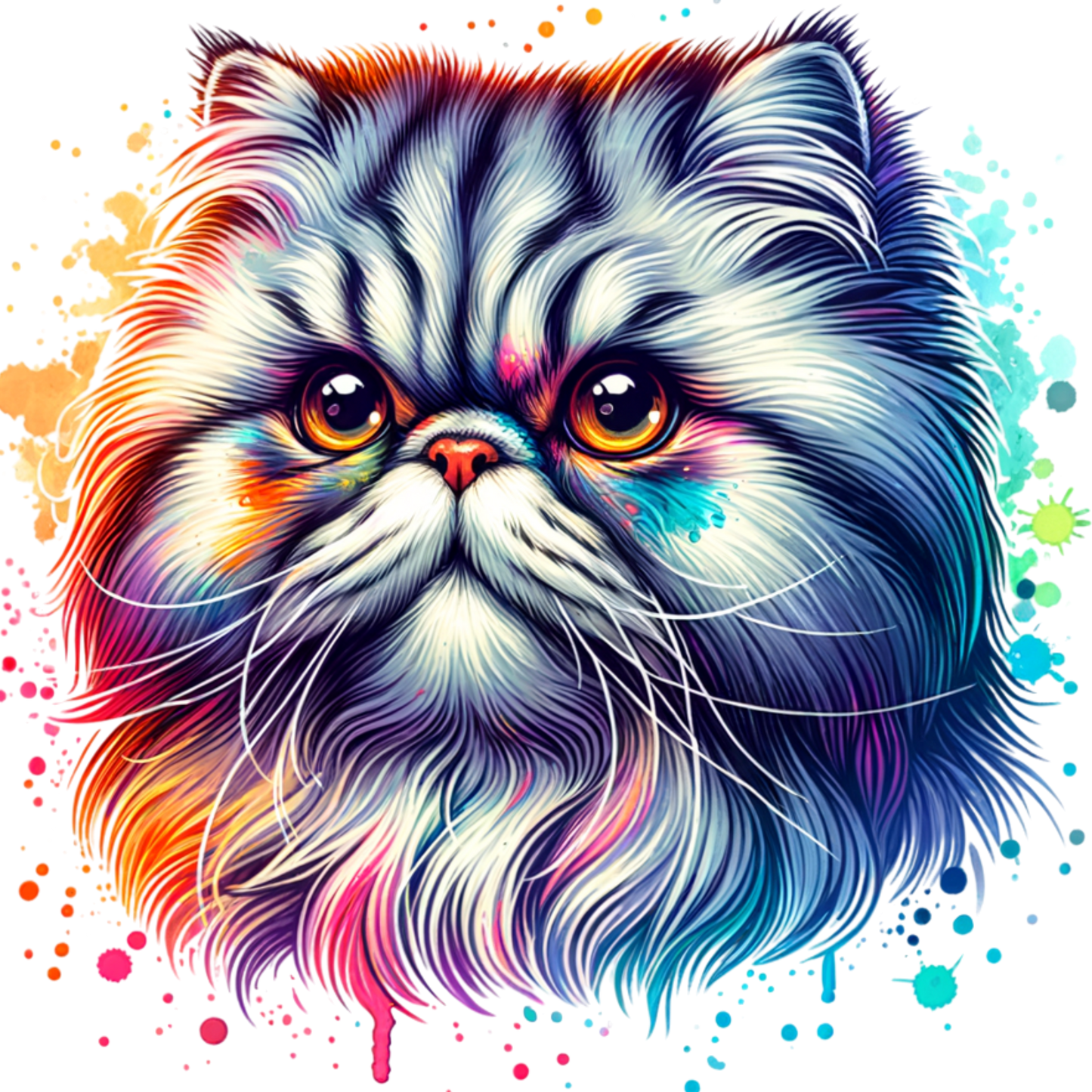 Fantasy Art Design  Persian cat