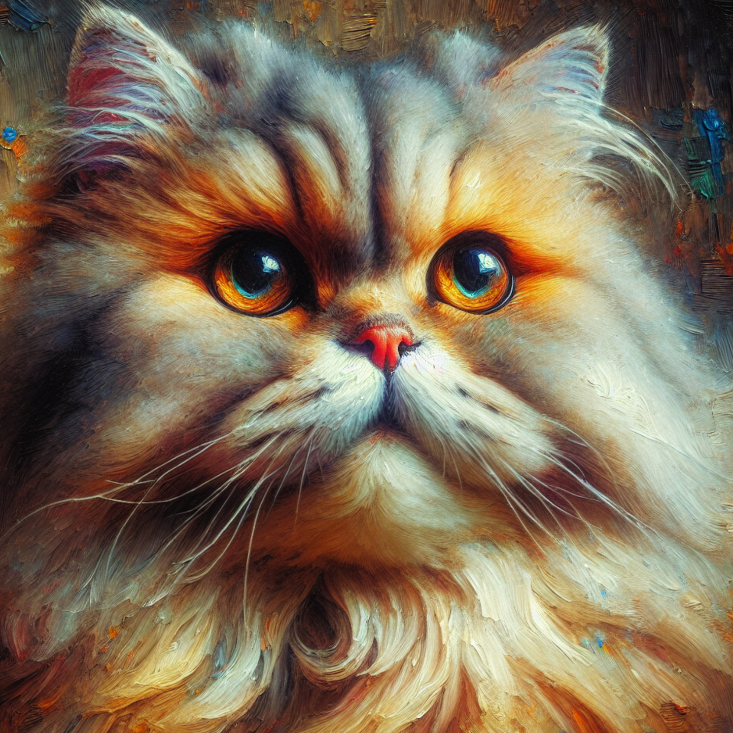 Fantasy Art Design  Persian cat